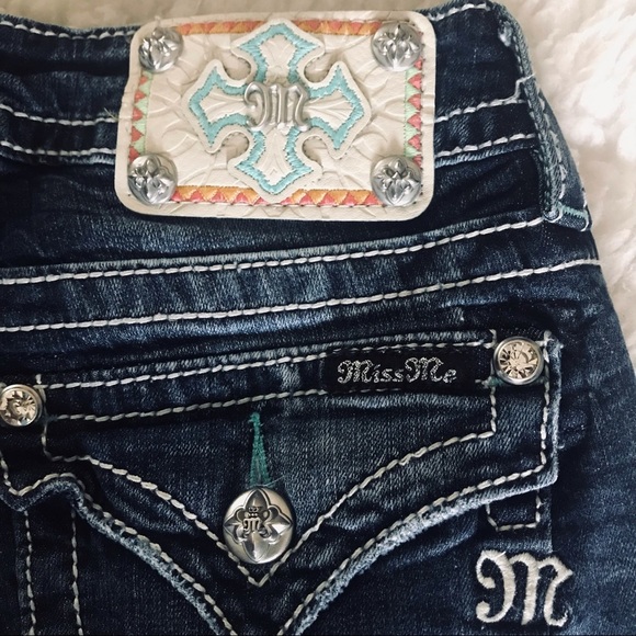 Miss Me Signature Cuffed Skinny Stretchy Women’s Jeans size 27 - Picture 3 of 12